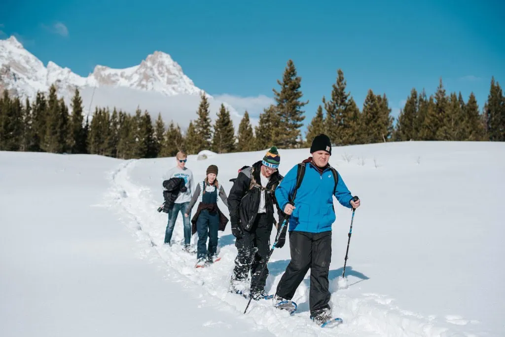snowshoe tour jackson hole wy