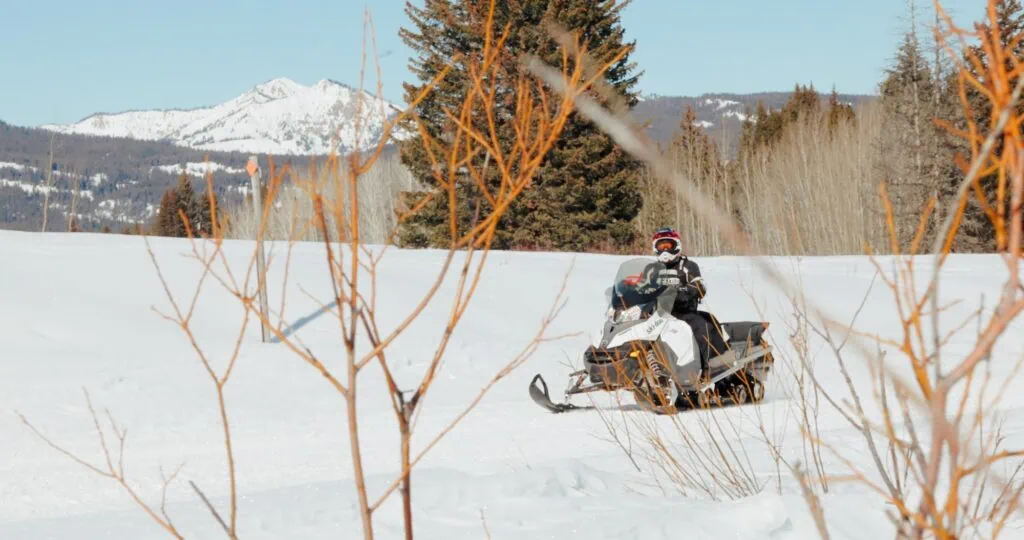 snowmobiling in jackson hotel form the rusty parrot lodge and spa hotel