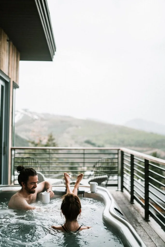 spa balcony jacuzzi jackson hole