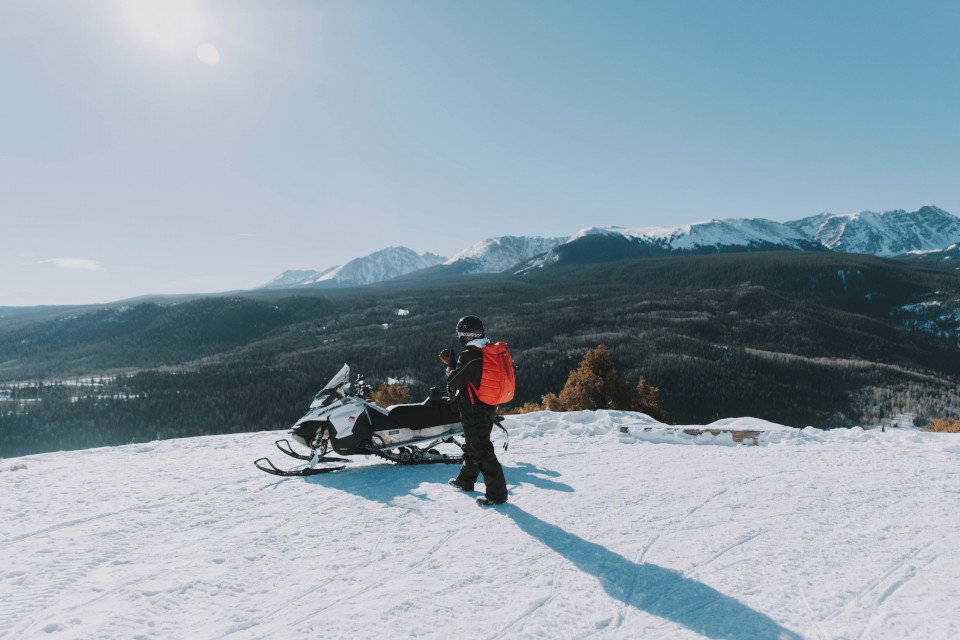 Snowmobiling