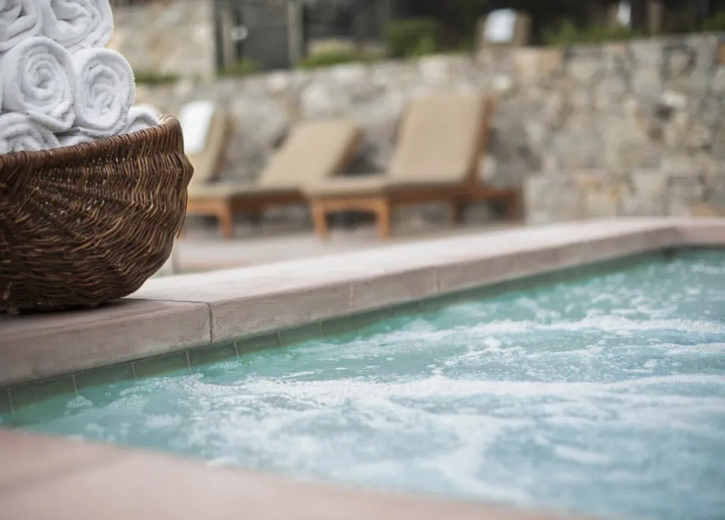 hotel with hot tub