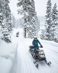 snowmobiles in Yellowstone