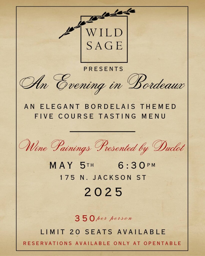 An Evening in Bordeaux mothers day activites and events jackson hole